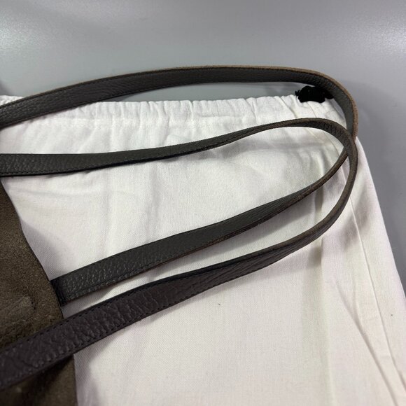 Cuyana Classic Leather Tote Bag Purse in Stone Gray - Picture 7 of 15